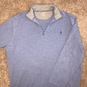 Light Blue Polo Pull Over Sweater